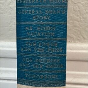 Blue Classic Hardcover Book Set with Textured Spines